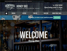 Tablet Screenshot of honeybeepub.co.uk